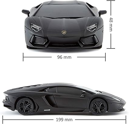 71gOaPJ2hdL._AC_SX425_ Lamborghini Aventador - Télécommande sous Licence Officielle pour Enfants avec Feux de Travail, Modèle RC pour Voiture 1:24, 27 MHz, LP700-4