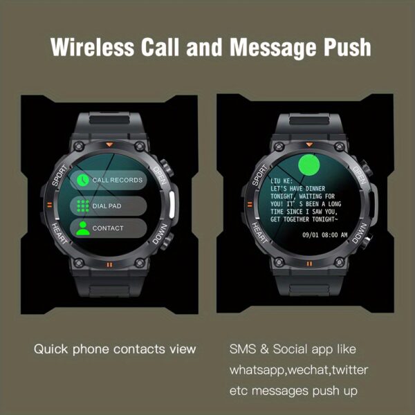 729712e1-f6d2-47c1-8ba9-ccfc5fa2cae4.jpg Mens Smart Watch - Seamless Wireless Calling & Message Alerts, HD Touchscreen, Health Tracker, Sport-Ready - Universally Compatible with Smartphones