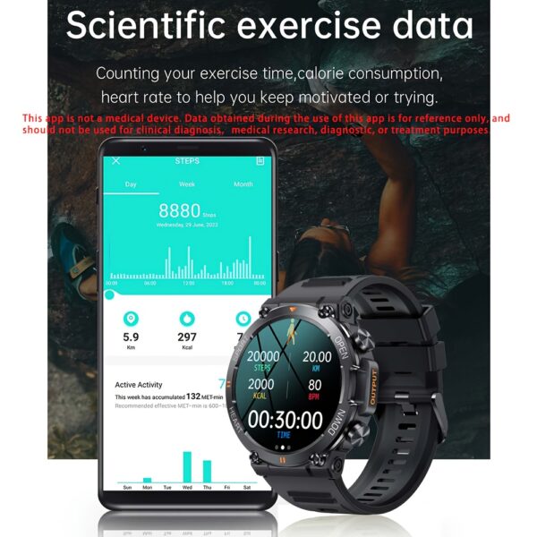 8be3c5a9-5405-4497-9284-0ccccaab851f.jpg Mens Smart Watch - Seamless Wireless Calling & Message Alerts, HD Touchscreen, Health Tracker, Sport-Ready - Universally Compatible with Smartphones