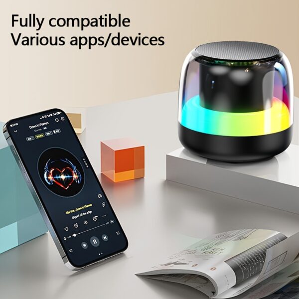 8ebb3273-0171-42b4-8eb7-e888b5c97450.jpg Wireless stereo speaker, wireless surround sound subwoofer speaker, rich bass, LED lighting, button controlled USB rechargeable, very suitable for computers, smartphones, tablets, and homes