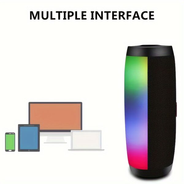 92ec170d-b3d5-412f-940e-0a8b53ab10d9.jpg TG-157 Portable Wireless Speaker With Color LED Light, Outdoor 3D Stereo Woofer Luminous Speaker, TWS Stereo Woofer Pole Hands-free Call/FM/TF Card/U Disk, Connect Mobile Phone/Tablet/TV, Wireless Portable Audio