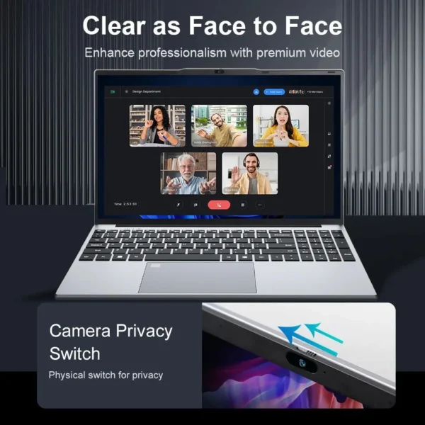 A13528e9da1a24411a3f46a22b2be00765.webp 15.6 inch Windows 11 Pro Laptop Computer Intel Core i3 6100U IPS FHD 1080P Notebook PC Office Study Laptops Fingerprint Unlock