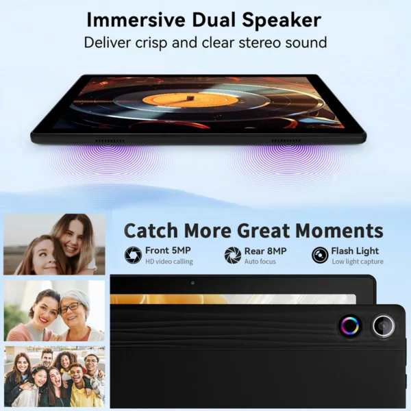 A2086c84c762441e28e8192b2bb1fbfc1j.webp Android15 Tablet 10 Inch 20GB RAM 64GB ROM Expandable 1TB WIFI6 WidevineL1 GMS 5000mAh Stylus Keyboard Mouse Headphones Case Set