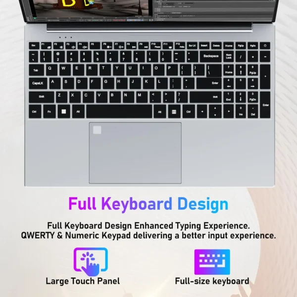 A2116e3c7ced64743bbeded6162211dbfu.webp 15.6 inch Windows 11 Pro Laptop Computer Intel Core i3 6100U IPS FHD 1080P Notebook PC Office Study Laptops Fingerprint Unlock