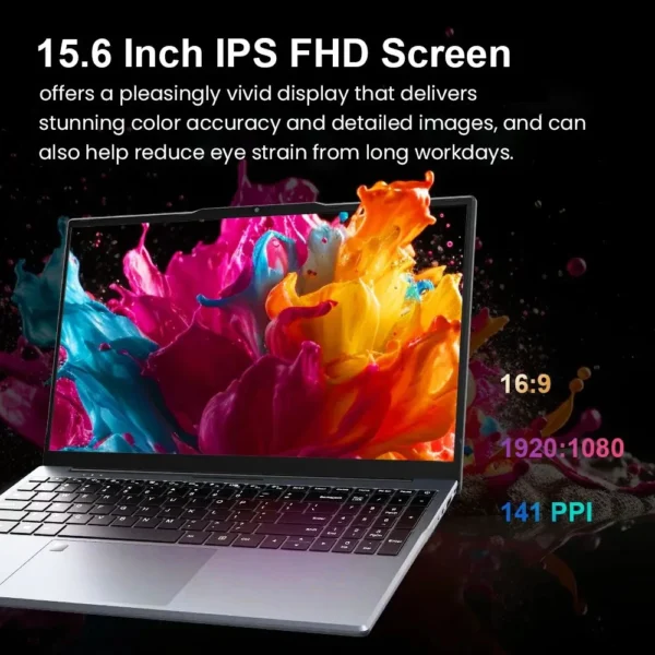 A24dcf2d175c84b3aab82ae23854b5f8az.webp 15.6 inch Windows 11 Pro Laptop Computer Intel Core i3 6100U IPS FHD 1080P Notebook PC Office Study Laptops Fingerprint Unlock