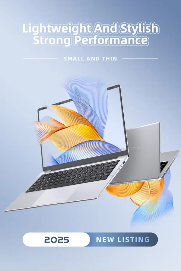 Ultra Slim Windows 11 Laptop Computer 14.1" 12GB RAM 512GB 1TB SSD Intel A3950 Notebook Gamer 1920*1080 Office Study Computer PC