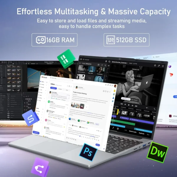 A391a1b0dcf36409db68adc78636ad687g.webp 15.6 inch Windows 11 Pro Laptop Computer Intel Core i3 6100U IPS FHD 1080P Notebook PC Office Study Laptops Fingerprint Unlock
