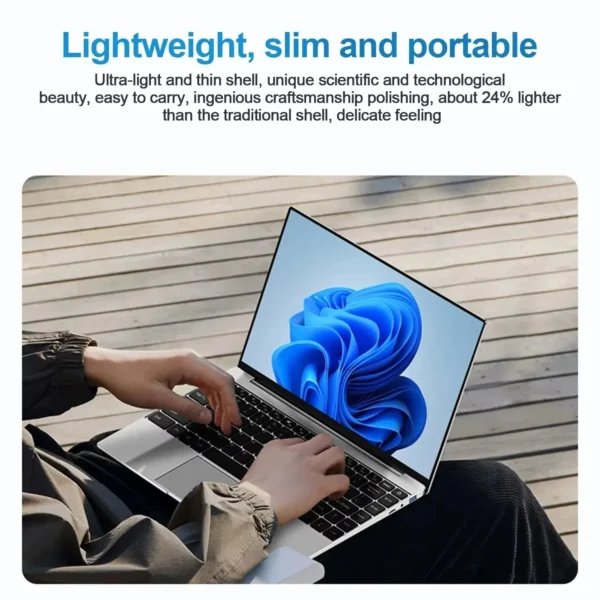 A451d3e4100144b4682a636f6b12b1ddde.webp 14.1" Windows 11 Notebook PC intel Atom A3950 Laptop Computer 12GB RAM 2TB SSD 1920*1080P Portable Notebook Office Study Laptops