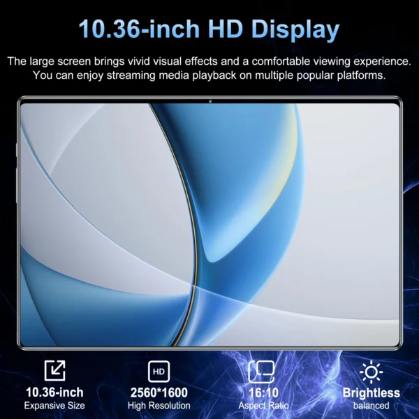 A5d2b8fad3b16401588830a7d1ede7243i.webp 2026 Android 13 S30Pro Global Pad New 10.36 inch tablet SOF Dragon 8 Gen2 16GB 1TB 4KHD 5G WIFI Bluetooth WPS mAh tabs