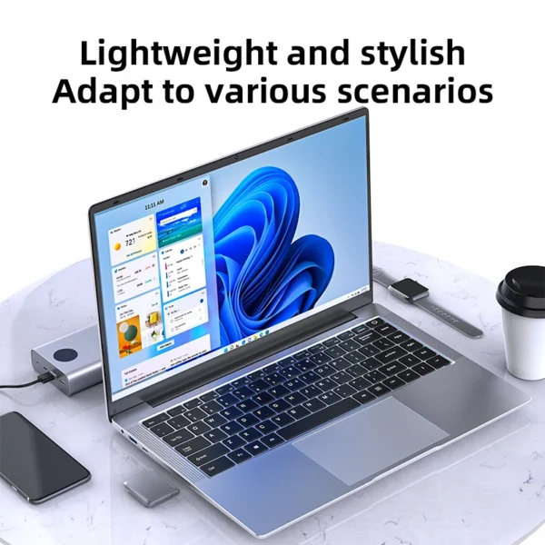 A6194a53dd317467ba18ea80783b2e453L.webp New 14.1" Laptop Computer Windows 11 Pro Intel Atom A3950 2025 Notebook PC 12GB RAM 512GB 1TB SSD 1920*1080P Office Computer
