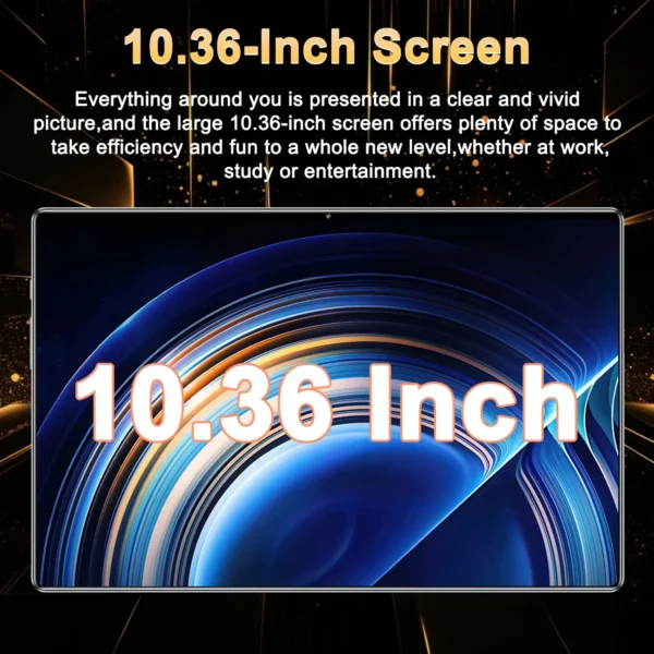 2025 Global Android 13 New 10.36 inch tablet 16GB 1TB 14 core 4K HD 5G WIFI Bluetooth WPS 20000mAh tablets