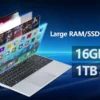 A64312398bebb48608a9712f66b6d4881i.webp Windows 11 Pro Laptop Computer Intel Core i3-5005U 15.6" 16GB DDR 1TB SSD Laptops Office Computer PC Fingerprint Unlock Notebook