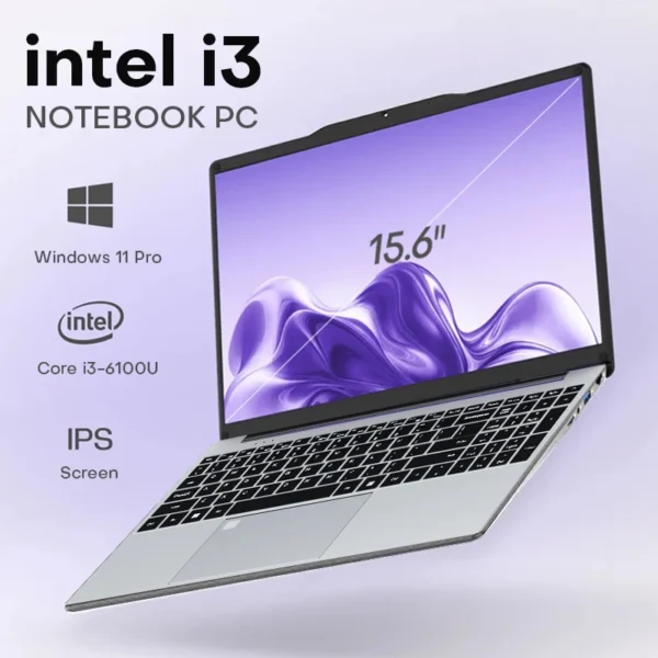 A89eb7e748fd640b0873bcc3d3db8a876f.webp 15.6 inch Windows 11 Pro Laptop Computer Intel Core i3 6100U IPS FHD 1080P Notebook PC Office Study Laptops Fingerprint Unlock
