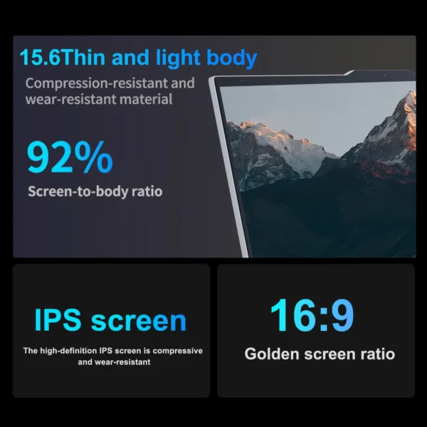A8ca103cfaad74aceb5471af833f648dc4-1.webp 15.6" Notebook PC Intel Core i3 6100U Laptop Computer Windows 11 16GB RAM 1/2TB SSD Portable Notebook PC Office Study Laptops