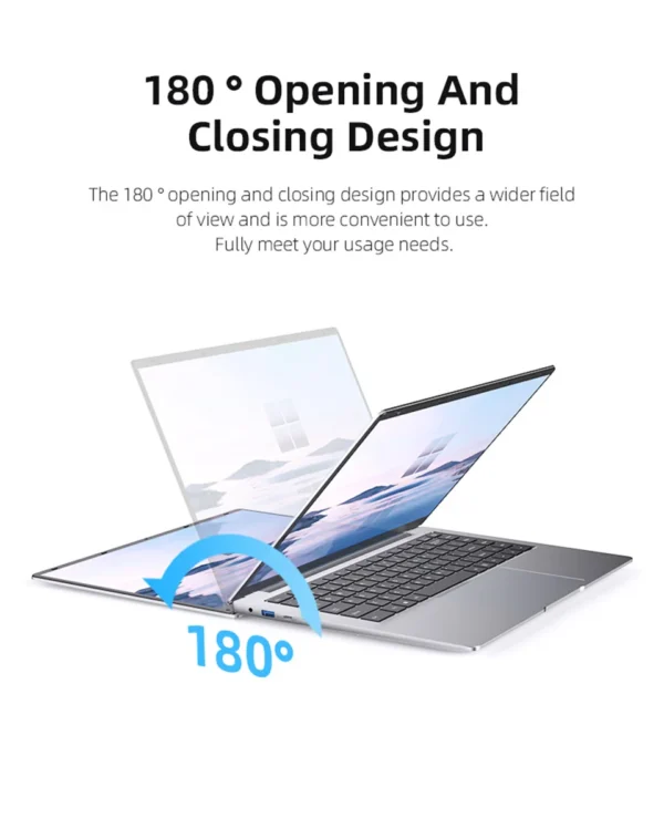 Ultra Slim Windows 11 Laptop Computer 14.1" 12GB RAM 512GB 1TB SSD Intel A3950 Notebook Gamer 1920*1080 Office Study Computer PC