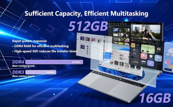 Aa56e8d141f994d699484cb06c5cab7cbD.webp Portable NotebookIntel Core i9-9900U Windows 11 Pro 15.6 inch Laptop Computer HD Screen 16GB RAM 1TB 2TB SSD laptops PC