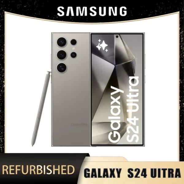 Ac1e564b75a134ada94a03d5e8a42398eS.webp Samsung Galaxy S24 Ultra 5G Refurbished, 6.8 Inch, 12G + 256, NFC, Octa Core, Excellent Condition, Professional Certificate