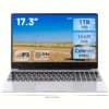 2025 New 17.3" Laptop 16GB RAM 512GB 1TB SSD Intel N150 Portable Notebook Lightweight Windows 11PRO
