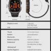 H0e88aff1b9c3498480633291829397c6K.webp 2025 Sport Fashion Flash Light Smart Watch Reloj Inteligente Fitness Tracker 1.96 Inch BT Call Smart Watch