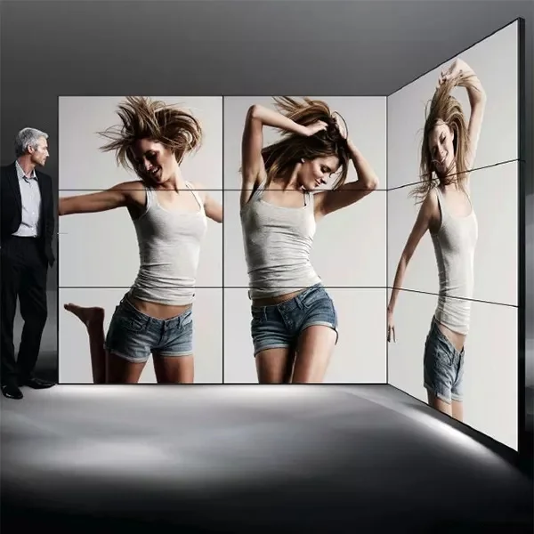 46 Inch Floor Standing 2x2 Video Wall Lcd Wall Mount Indoor Splicing Seamless Lcd Display Video Wall