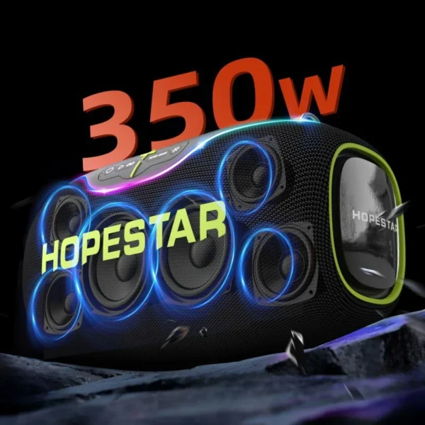 H2997e8f138e0425f8f4a99fbd1ac6d20w.webp New Original HOPESTAR A80 350W Bluetooth Speaker Outdoor Waterproof Portable Wireless Party Boombox 3 with Subwoofer