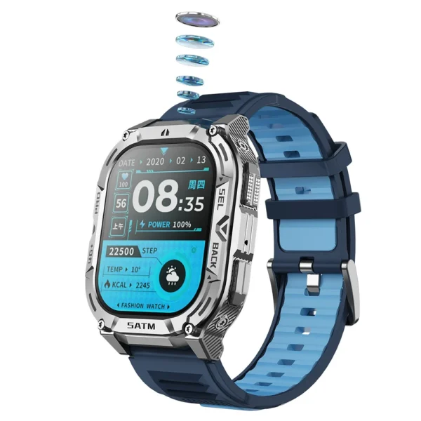 H3ccca770dfdc4571b77c5bd991081147i.webp B25 4G Android Smart Watch with Sim Card 2.04inch Amoled Screen IP67 Waterproof HD Video Call Men Sports Smartwatch