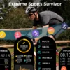 VC20 Pro Outdoor Sport Smart Watch 5ATM Waterproof BT Music Call Blood Oxygen 380mah Battery Health Tracker for Android and IOS