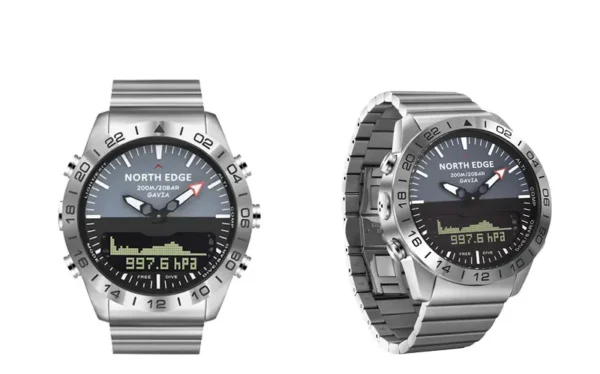 H40b80eb79ad344bca9780d4e3b2902689.webp NORTH EDGE Mens Dive Watch Military Army Luxury Full Steel Smartwatch Compass Altimeter Barometer Digital Clock Waterproof 200m