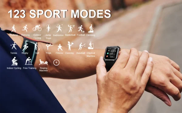 H5f7c35fbfff5485f8a61ef7f225884cdi.webp 2025 New Arrivals C20 Pro Reloj SmartWatch 1.83inch Answer Call Sports Watch Large Battery IP68 Waterproof Men Watches Smart