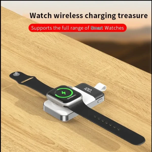 H601d40dafcac4a2db4a3fb57b0de391er-1.webp Wholesale Mini Portable Powerbank 2000mAh Smart Watch Charger Power Bank for Watch 2 3 4 5 6 7 8 SE Ultra With Led Display