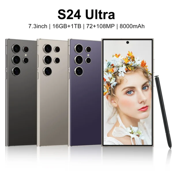 H93bce9b6b4724b5ba95712a9eea71d30P.webp Wholesale Used Mobile Phones for S24 Ultra 5G 16GB+1TB Global Version Unlock Refurbished