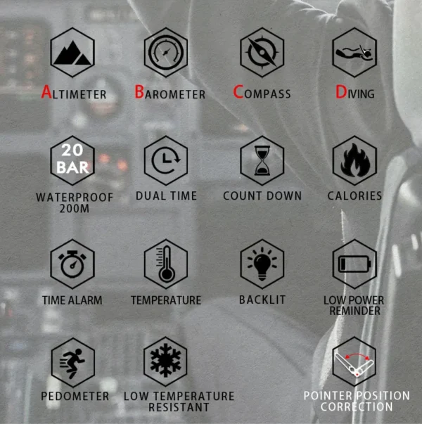Ha4e5f34627bc41edabc26d9e3166d1472.webp NORTH EDGE Mens Dive Watch Military Army Luxury Full Steel Smartwatch Compass Altimeter Barometer Digital Clock Waterproof 200m