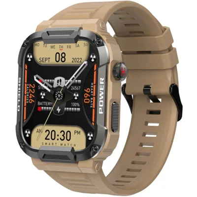 Hae3e489ebee4474f976cd63090980adeb.webp 1.85 HD Large Screen Outdoor Design IP68 Waterproof Mud Proof Body Temperature Monitor High Quality Smart Watch MK66