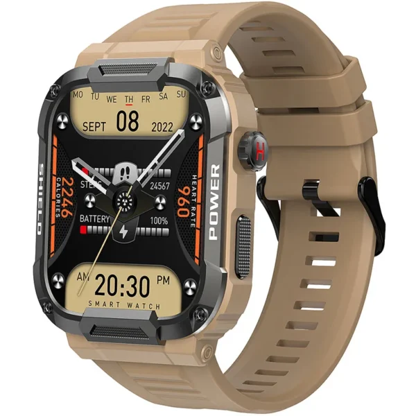 Hae3e489ebee4474f976cd63090980adeb.webp 1.85 HD Large Screen Outdoor Design IP68 Waterproof Mud Proof Body Temperature Monitor High Quality Smart Watch MK66