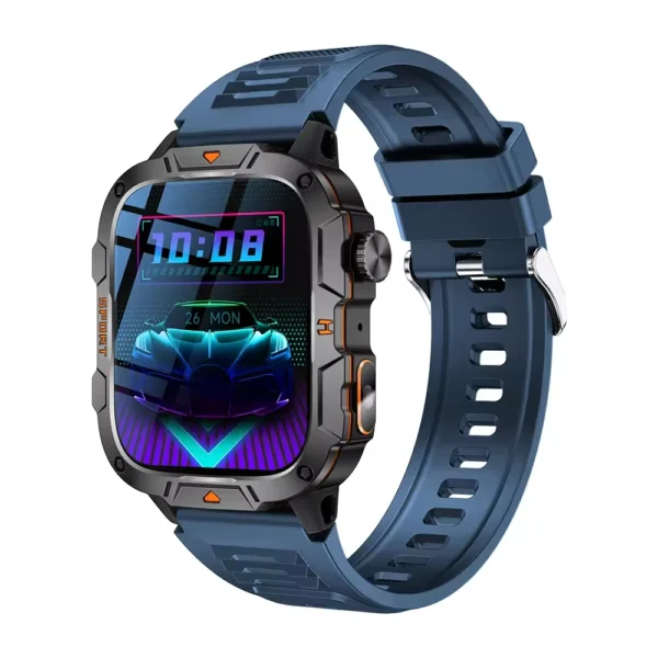 Hc65d4233d30449798a7e716c98775678F.webp 2025 Sport Fashion Flash Light Smart Watch Reloj Inteligente Fitness Tracker 1.96 Inch BT Call Smart Watch