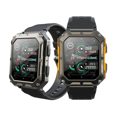 Hc8e3d7624956434e8c6ff63e2eefe64fw.webp 2025 New Arrivals C20 Pro Reloj SmartWatch 1.83inch Answer Call Sports Watch Large Battery IP68 Waterproof Men Watches Smart