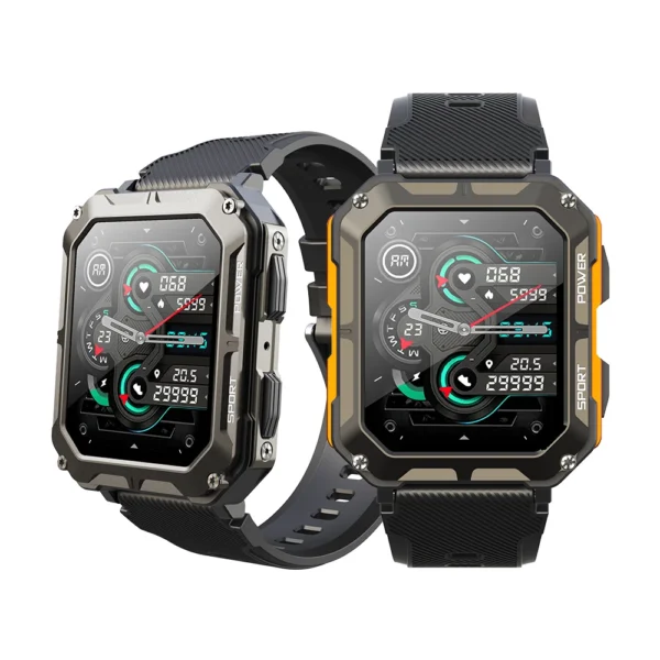 Hc8e3d7624956434e8c6ff63e2eefe64fw.webp 2025 New Arrivals C20 Pro Reloj SmartWatch 1.83inch Answer Call Sports Watch Large Battery IP68 Waterproof Men Watches Smart