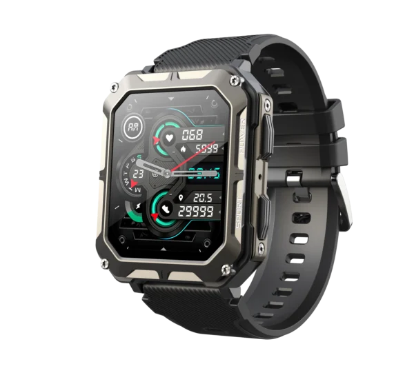 VC20 Pro Outdoor Sport Smart Watch 5ATM Waterproof BT Music Call Blood Oxygen 380mah Battery Health Tracker for Android and IOS