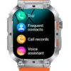Hdd11bdb062ca48e9b39abc802481c5f6n.webp K57 PRO Outdoor Sports Smartwatch for Bluetooth Fitness Tracker Amoled Screen Waterproof Heart Rate Monitor IP67 Standard Square