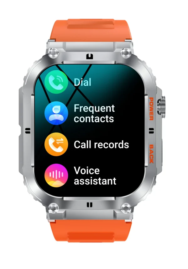 Hdd11bdb062ca48e9b39abc802481c5f6n.webp K57 PRO Outdoor Sports Smartwatch for Bluetooth Fitness Tracker Amoled Screen Waterproof Heart Rate Monitor IP67 Standard Square