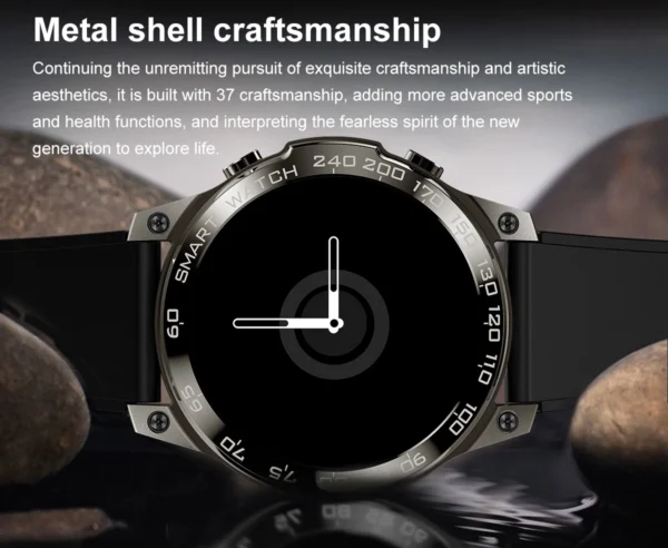 Hefd2b68b28214633bfd11b72a389bd98k.webp Rugged Smart Wristwatch DM50 for Men 400mAh Large Battery Outdoor Sport Fitness Tracker BT Call Waterproof Smartwatch 2024