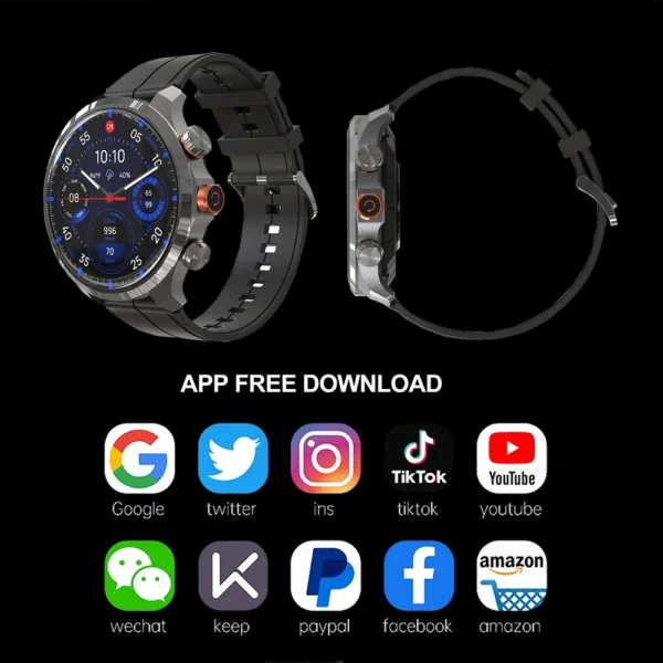 Hf6bad1617f694bcebe2c624d6c9106e87.webp Smart Watch Sim Card 4G 1.75 Inch Tft Screen 2Gb Ram+16Gb Rom (Ddr3) Video Call 920 Mah Gps Positioning Android Smart Watch 4G