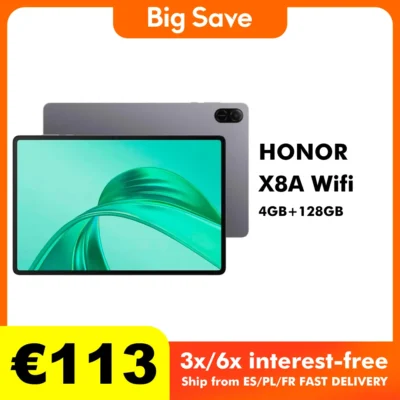 S0114b7e60abb42b8bcd364ec20da7cdbS.webp Honor Pad X8a 11'' Wi-Fi 4GB/128GB - Tablet