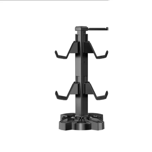 S020496c35d9449b08eb2fe12c63f1fafc.webp For Gaming Headphones Stand Rotatable Headset Stand 9 Light Modes Controller Holder with USB Charging Ports Earphone Hanger
