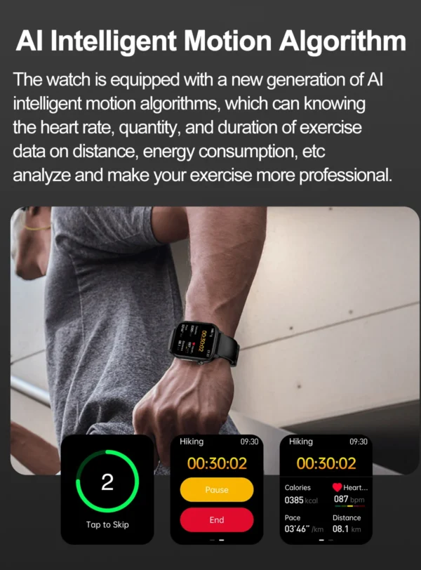 S0242b7d653fa4c718518252a7c36c21b7.webp 2025 New For XIAOM1 ECG+PPG Blood Fat Uric Acid Health Smartwatch Men Women Heart Rate Blood Pressure Bluetooth Call Smart Watch
