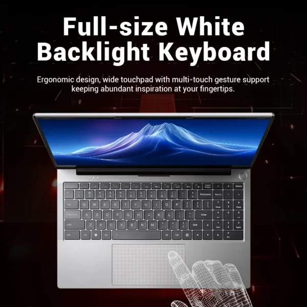 Firebat Laptop AS1 AMD R5-7430U 16GB DDR4 512GB SSD 15.6 Inch IPS Windows 11 Type-C WIFI6 Backlit Full-size Keyboard Notebook