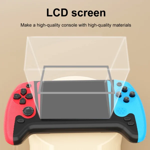 Gaming Console 3.5inch LCD Screen Built-in 500 Games Nostalgic Game Console TV Connect 1200mAh for Kids Adults for Single Player