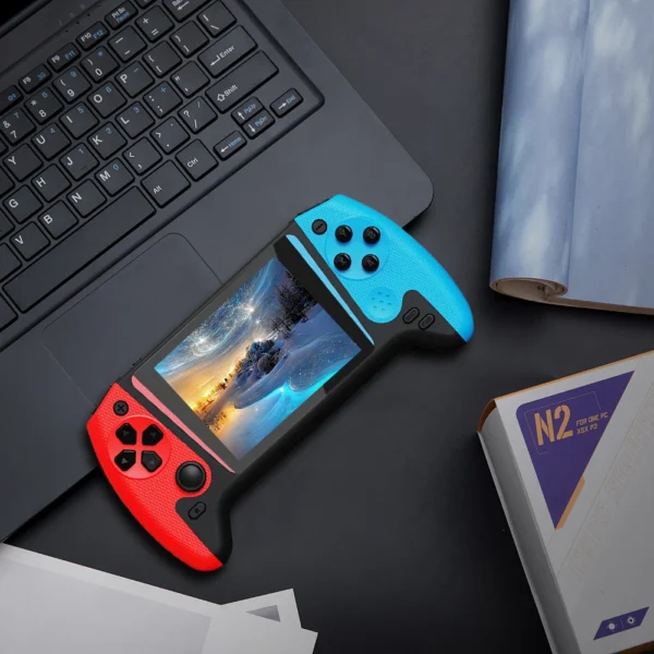 Gaming Console 3.5inch LCD Screen Built-in 500 Games Nostalgic Game Console TV Connect 1200mAh for Kids Adults for Single Player