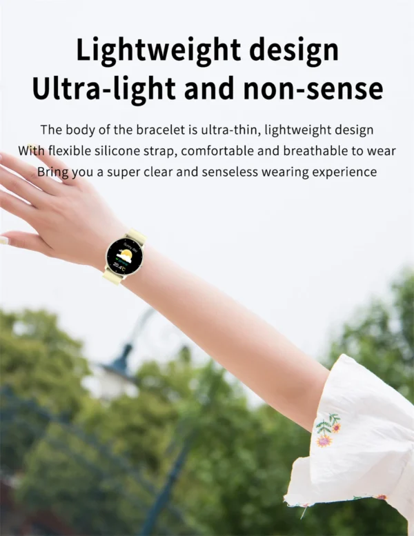 LIGE Smart Watch Women Men Full Touch Screen Bluetooth Call Smartwatch Waterproof Sports Fitness Tracker Watches for Android iOS