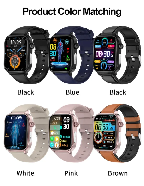 S06a8725d7ff5433ea255a29f0e35bebbE.webp 2025 New For XIAOM1 ECG+PPG Blood Fat Uric Acid Health Smartwatch Men Women Heart Rate Blood Pressure Bluetooth Call Smart Watch